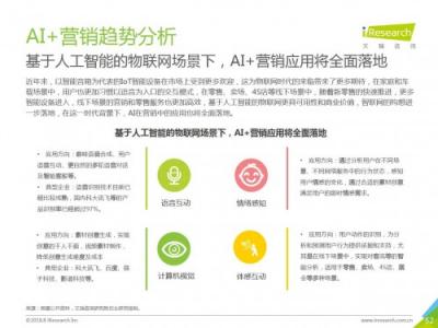 科大訊飛發(fā)布《中國AI+營銷應(yīng)用落地研究報告》，AI營銷未來可期