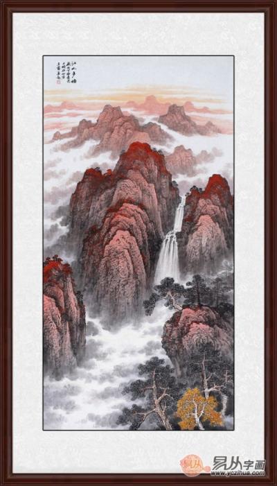 玄關(guān)豎版畫掛什么好？詩情畫意的山水畫了解下！