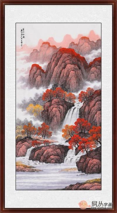 玄關(guān)豎版畫掛什么好？詩情畫意的山水畫了解下！