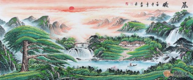 客廳沙發(fā)墻掛什么好？易從網(wǎng)名人字畫(huà)裝飾風(fēng)水順暢財(cái)運(yùn)旺！