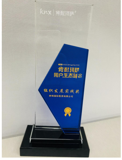 仲利國(guó)際榮獲2018肯耐珂薩用戶(hù)生態(tài)峰會(huì)“組織發(fā)展實(shí)踐獎(jiǎng)”