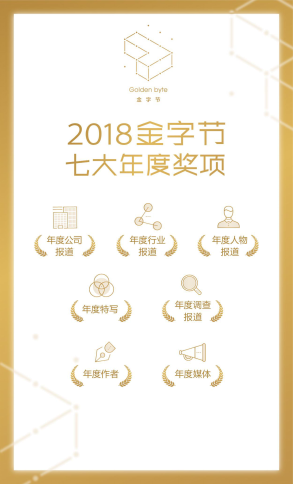 今日頭條將舉辦2018金字節(jié)頒獎(jiǎng)典禮，揭曉七大年度獎(jiǎng)項(xiàng)