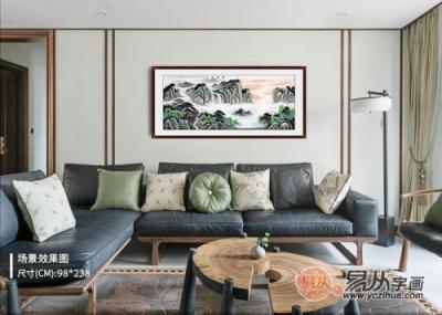 客廳墻壁掛畫圖片大全，家中的顏值全靠一幅畫！