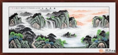 客廳墻壁掛畫圖片大全，家中的顏值全靠一幅畫！