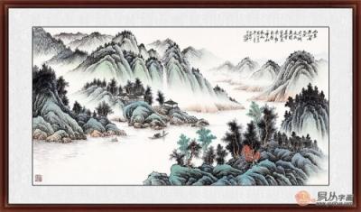 客廳墻壁掛畫圖片大全，家中的顏值全靠一幅畫！