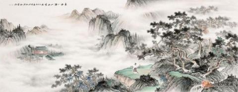客廳靠山圖掛什么好？精品山水國畫裝飾客廳大氣風(fēng)水好！