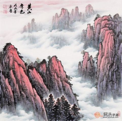 家里走廊掛什么畫好？手繪國畫裝飾家居藝術風水好！