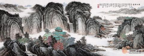 中式客廳掛什么畫好？仿古山水更有“儒雅中國風(fēng)”