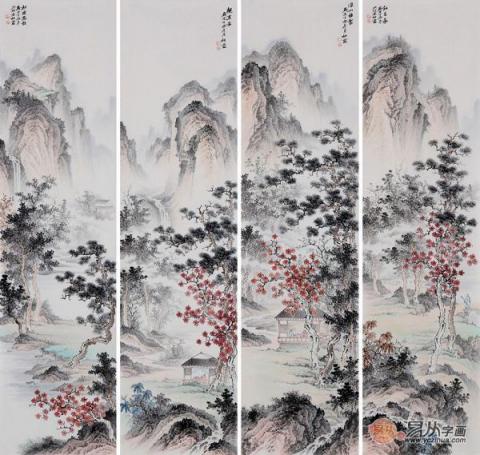 中式客廳掛什么畫好？仿古山水更有“儒雅中國風(fēng)”