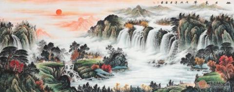客廳沙發(fā)墻掛畫推薦！五幅山水國(guó)畫打造不同美麗的家！