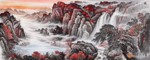 辦公室風(fēng)水畫裝飾？宋唐山水國畫裝飾旺財好運來！