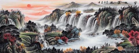辦公室風(fēng)水掛畫？巍峨壯闊大氣山水裝飾旺財好運來！