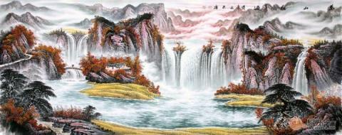 辦公室風(fēng)水掛畫？巍峨壯闊大氣山水裝飾旺財好運來！
