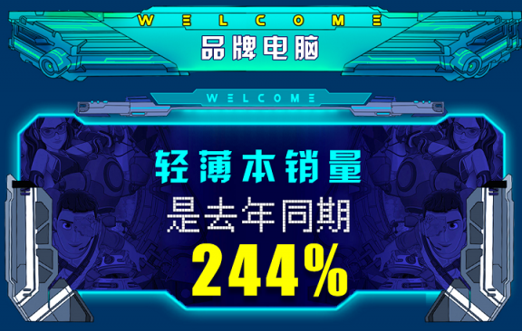 買筆記本還是輕薄的好，京東11.11首日第一小時(shí)輕薄本銷量是去年同期244%