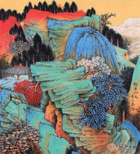 國家一級書畫師許吉爾山水賞析！領略自然山水景色淡泊更雅致！