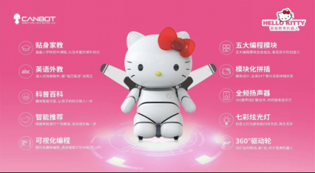 攜手云知聲，康力優(yōu)藍(lán)推首款 Hello Kitty教育機(jī)器人