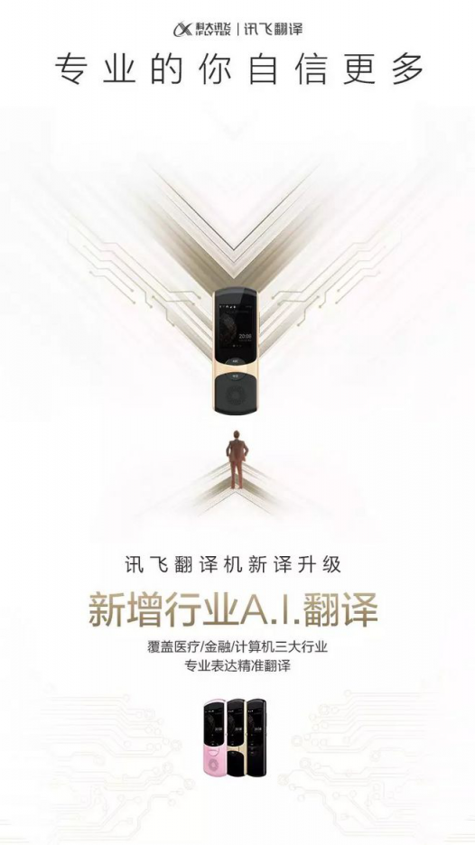 訊飛翻譯機2.0四大“新譯”升級，新增行業(yè)A.I.翻譯
