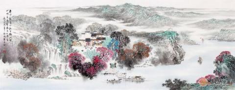 畫家諸明山水畫欣賞，領(lǐng)略秀麗江南景色優(yōu)美！