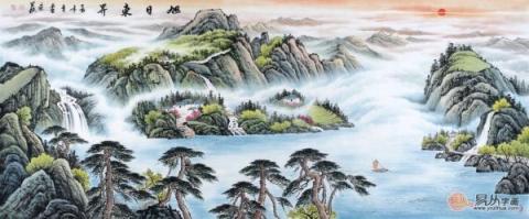 客廳裝飾掛什么畫？山水國畫裝飾旺財好運(yùn)來！
