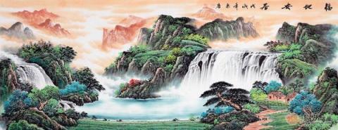 客廳裝飾掛什么畫？山水國畫裝飾旺財好運(yùn)來！