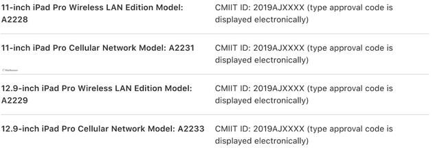 共有四款型號(hào)（圖片來自@macrumors）