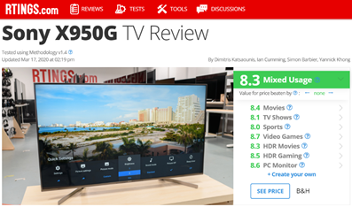 國外權威機構Rtings評測：海信畫質小勝索尼