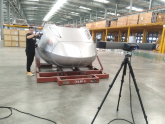天遠FreeScan Trak打開3D“智”造技術(shù)之門，為高鐵車頭制造提供三維檢測方案
