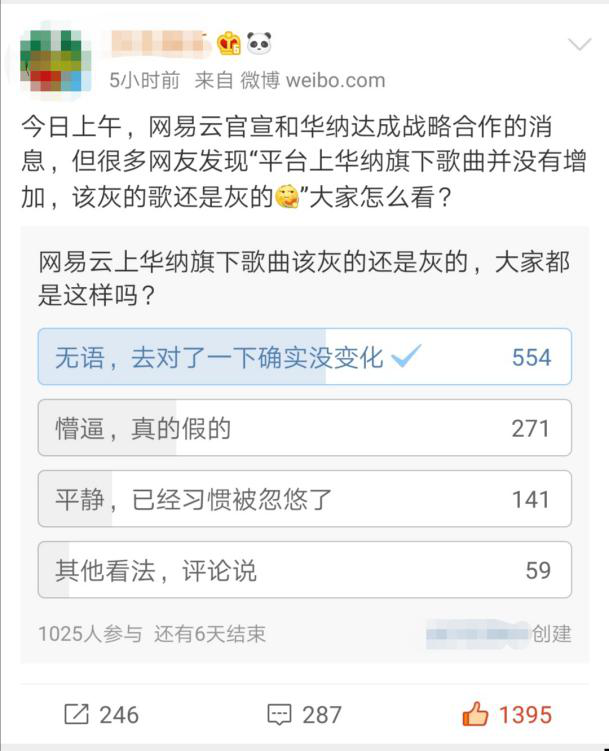 網(wǎng)易云官宣和華納戰(zhàn)略合作的背后，網(wǎng)友：歌沒有多啊！