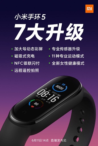 華米科技與小米手環(huán)5官宣“撞車”，全新心率傳感器或成定音