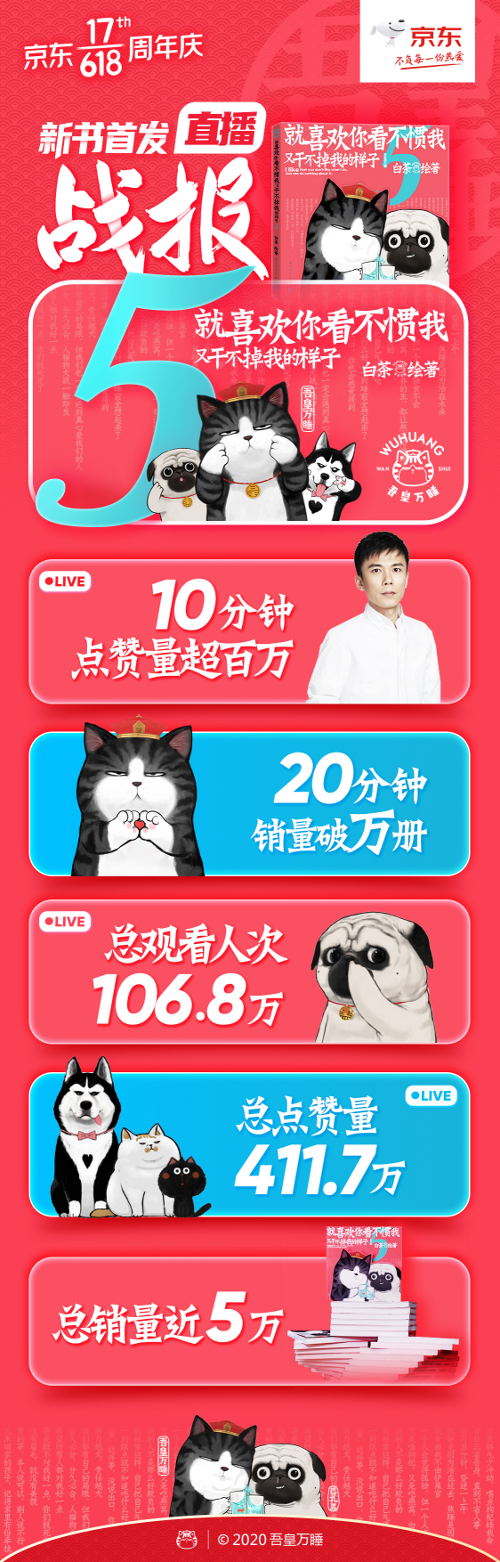 白茶新書京東618直播首發(fā) 收獲超400萬(wàn)次點(diǎn)贊