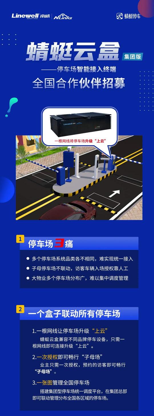 加盟網(wǎng)鏈科技＂蜻蜓云盒＂，共享停車＂新藍(lán)海＂市場
