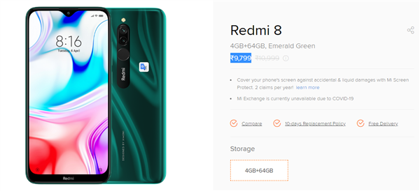國外越賣越貴！Redmi 8系列售價在印度四連漲：漲幅超20%