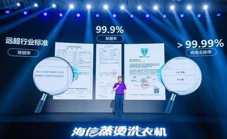 健康洗衣新物種來了！海信發(fā)布“離子蒸燙洗”黑科技