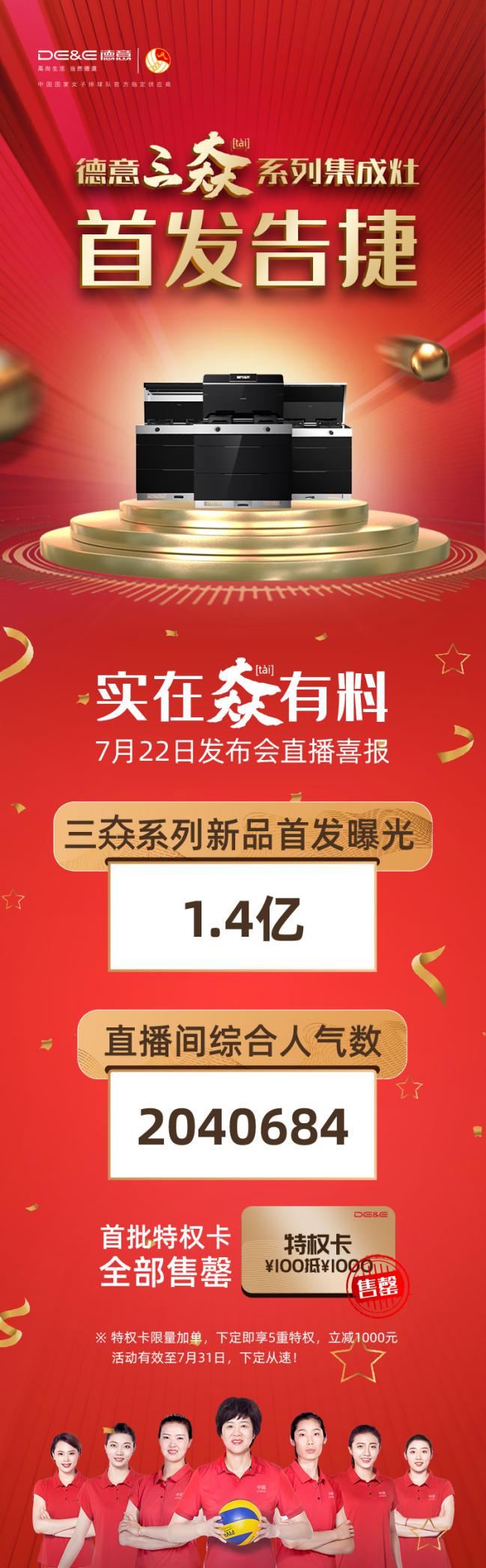 重新定義集成灶，德意三大系列集成灶新品發(fā)布會成功舉辦