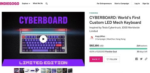 致敬特斯拉 Cybertruck，怒喵產(chǎn)品CYBERBOARD眾籌火爆，超400%認(rèn)籌