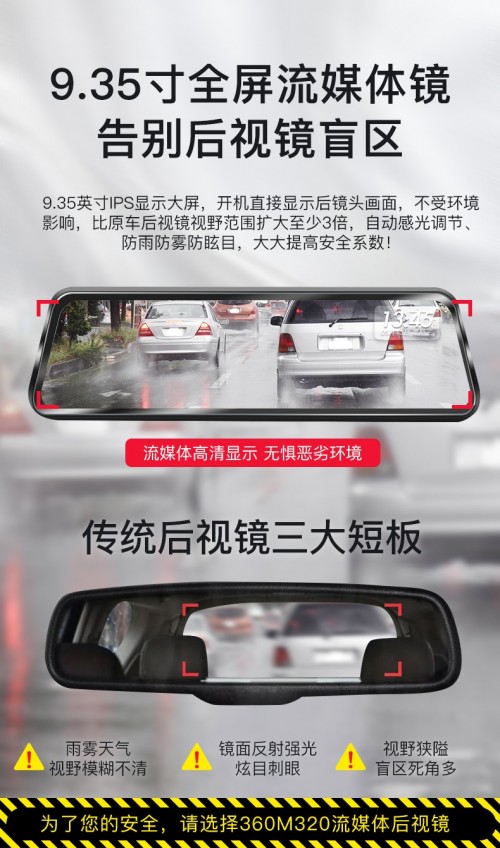 雨天駕駛安全沒保障？360行車記錄儀M320來護你周全