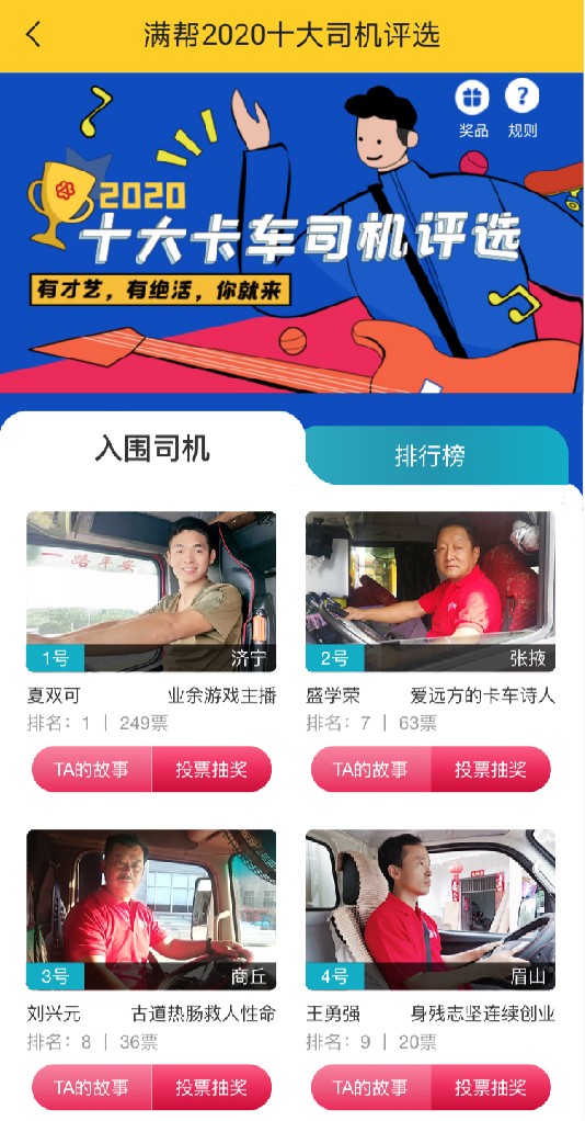 滿幫十大司機評選：滑翔傘飛行員、歌手、薩克斯手“跨界”做貨車司機