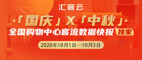 3.05億人次！匯客云帶你搶看國慶前三日全國購物中心真實客流