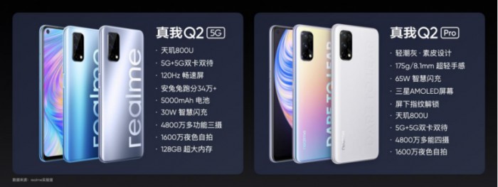 realme真我Q2正式亮相，天璣800U的“王炸“5G終端