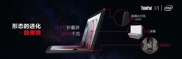 采用混合技術(shù)的英特爾酷睿處理器，打造5G折疊屏筆記本電腦X1 Fold