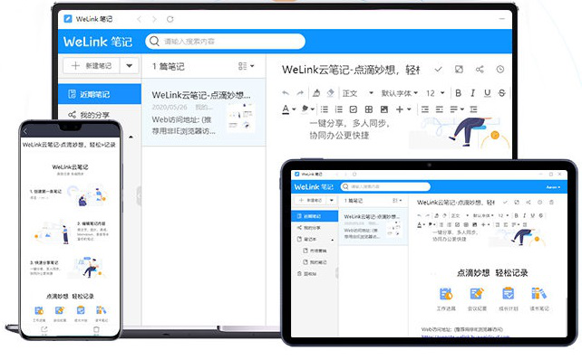 華為人工作效率為什么那么高？WeLink云筆記了解一下