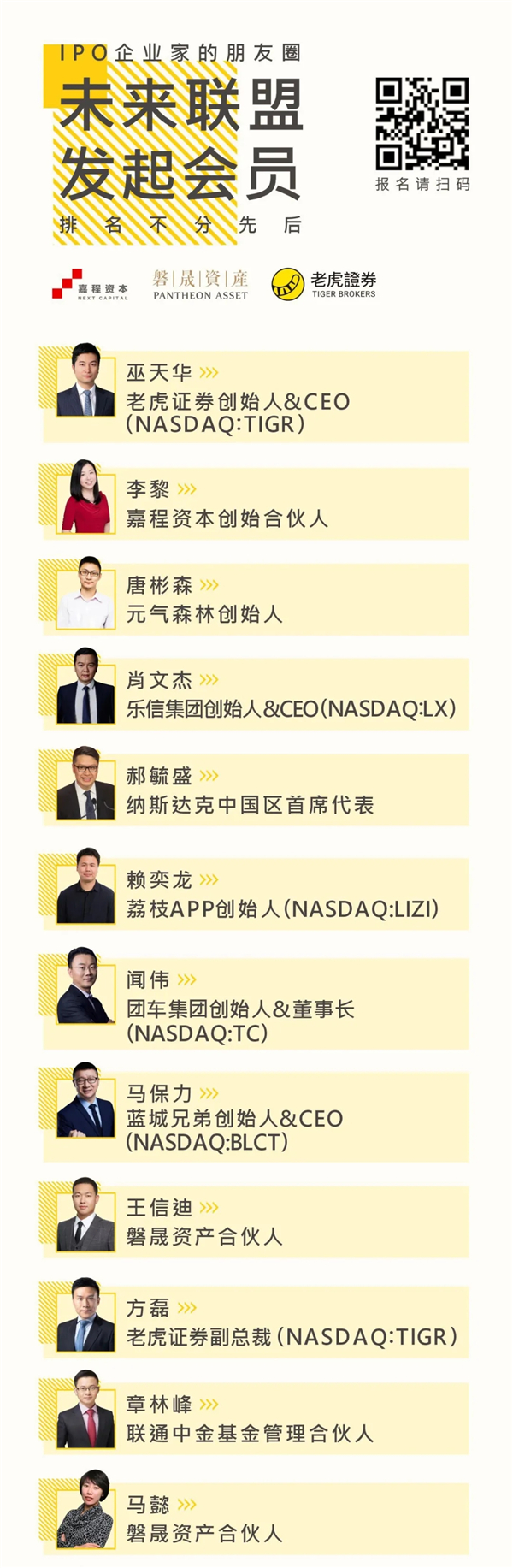 老虎證券攜嘉程資本、磐晟資產(chǎn)共同發(fā)起未來聯(lián)盟NEXT LEAGUE