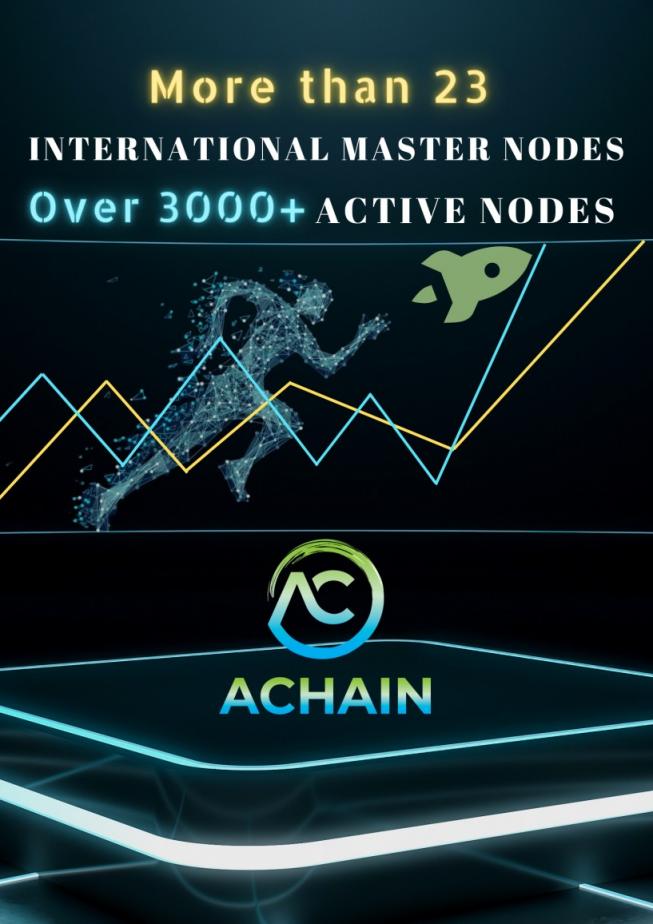 ACHAIN國際主節(jié)點超過23個，活躍節(jié)點超3000+