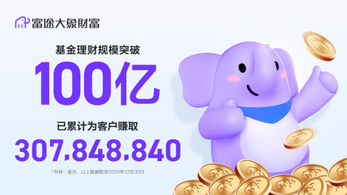 富途大象財富最新數(shù)據(jù)曝光：基金理財規(guī)模突破100億
