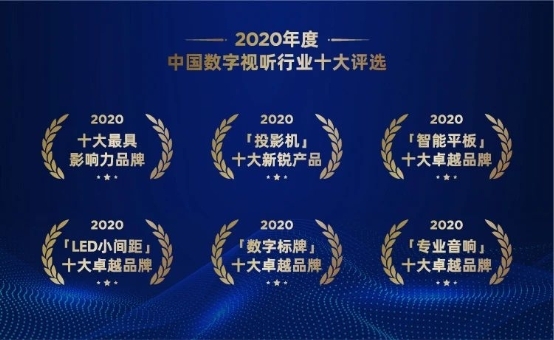 見證實力，希沃云班牌榮獲2020年度十大卓越品牌數(shù)字標(biāo)牌!