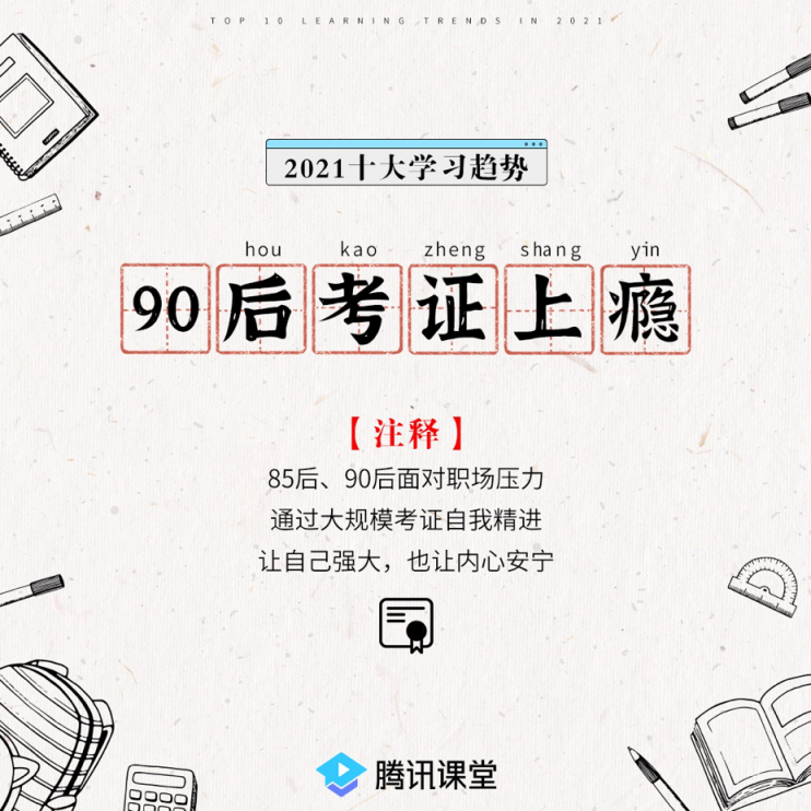 騰訊課堂發(fā)布2021年學(xué)習(xí)趨勢:IT學(xué)習(xí)后浪式碾壓 銀發(fā)族退休不退學(xué)