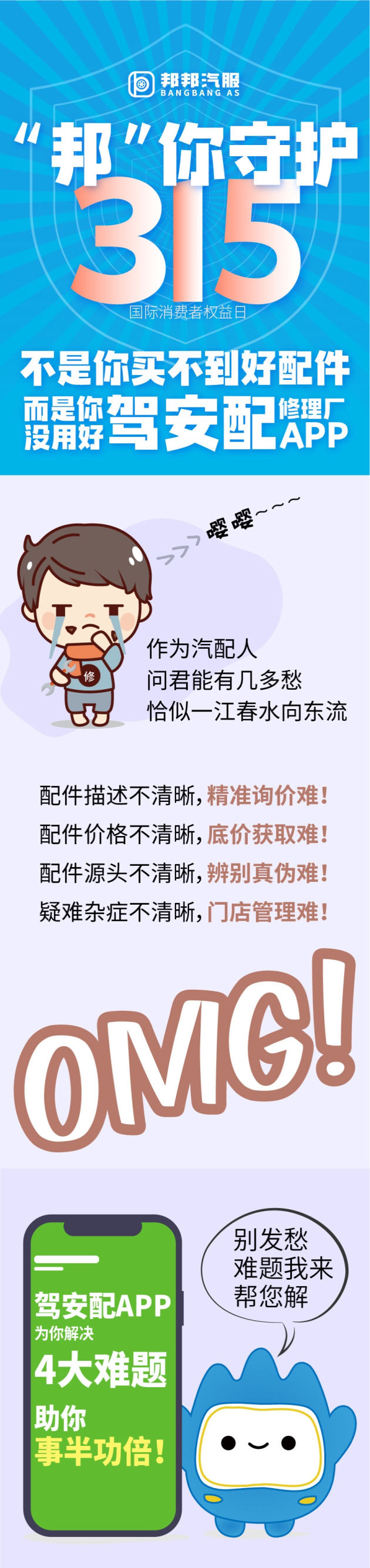 邦邦汽服·駕安配，為你解決汽配采購(gòu)4大難