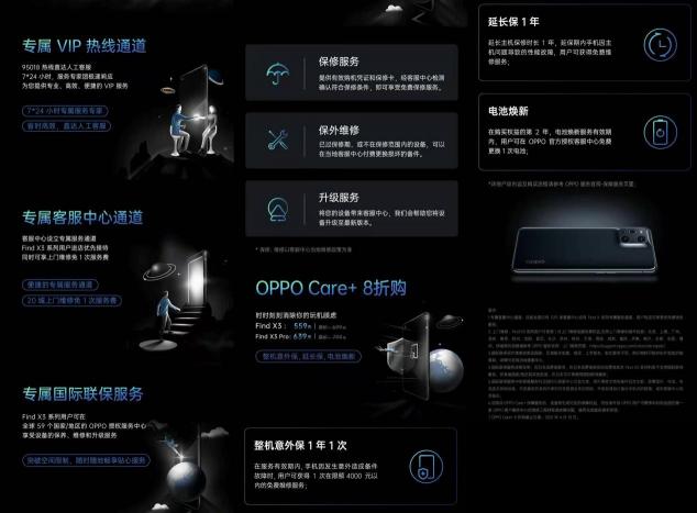 四大專屬服務(wù)、五大購機(jī)權(quán)益，OPPO Find X3系列首銷享最高24期分期免息