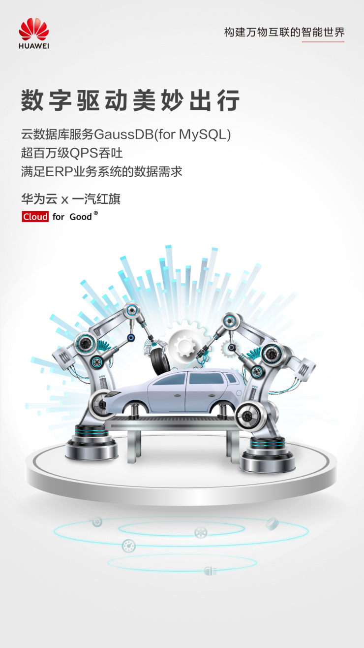 GaussD助力企業(yè)降本增效，華為云加速中國一汽數(shù)字化轉(zhuǎn)型升級