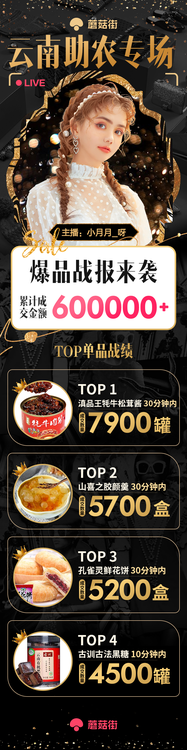 助農(nóng)專場直播大賣，蘑菇街助力云南農(nóng)產(chǎn)品銷售